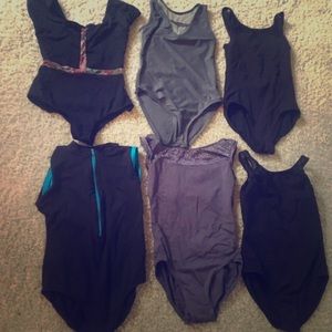 6 dance leotards